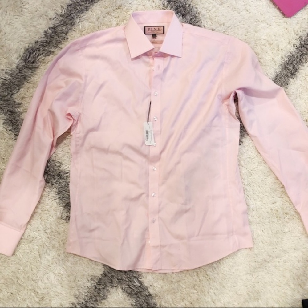 NWT Thomas Pink slim fit dress shirt 16.5